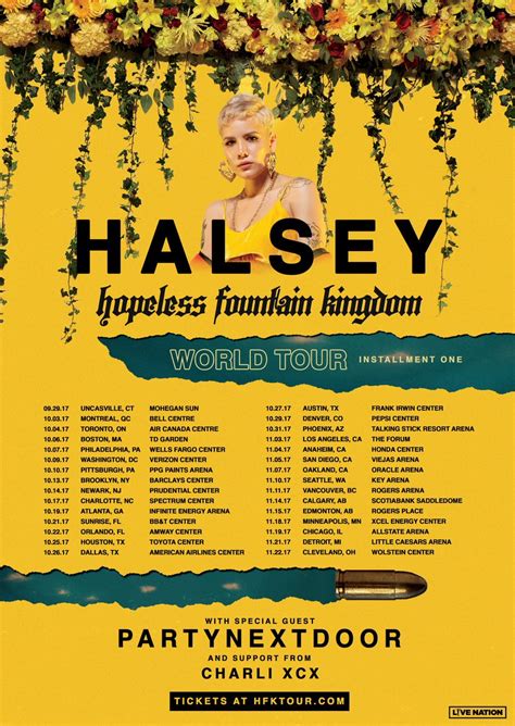 halsey tour dates